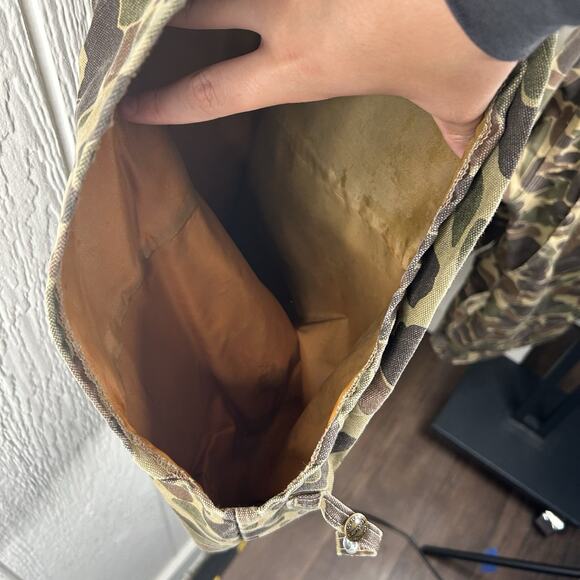 Vintage 1989 Quilt Lined Duck Camo Hunting Carhartt Jacket “Camo” CQ103 Men’s XL - Picture 9 of 11